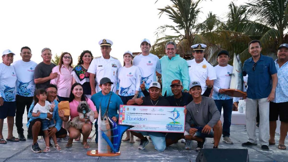 Dan resultados del torneo de pesca en Isla Mujeres.