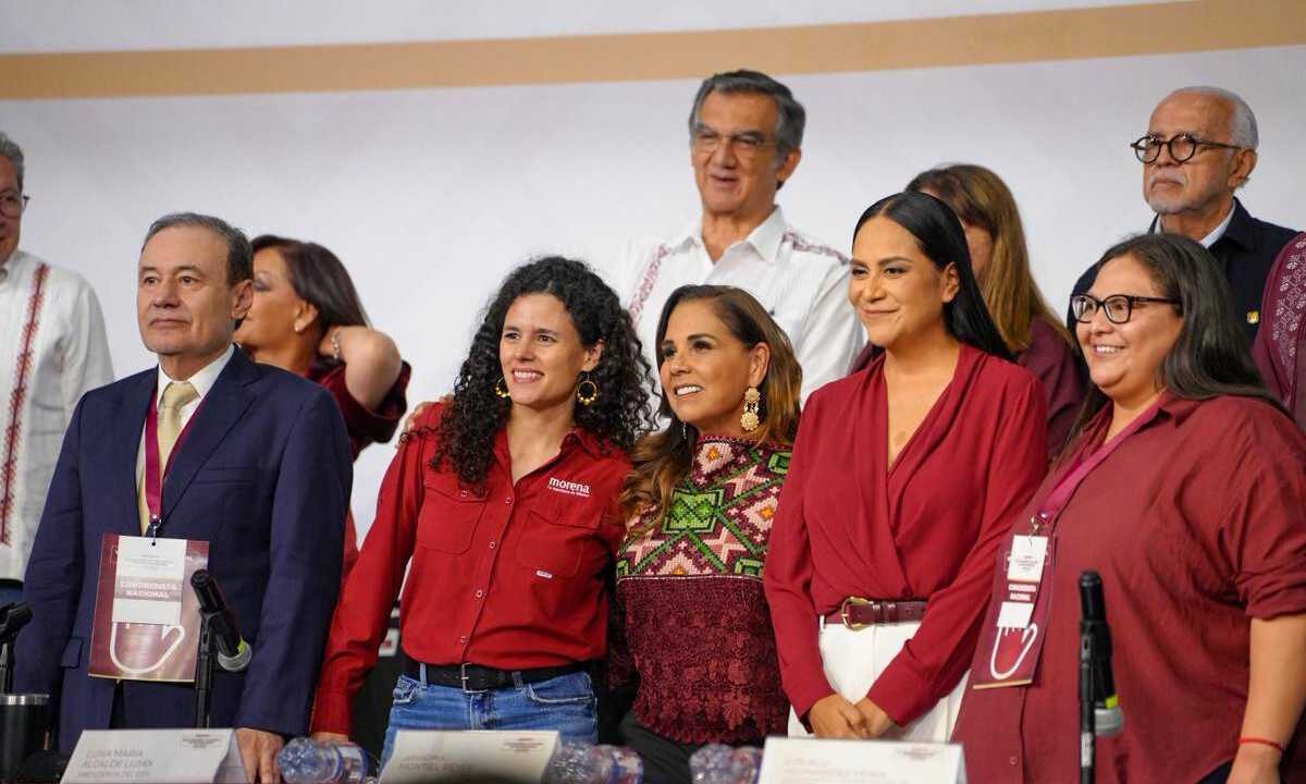 Mara Lezama en el Congreso de Morena.