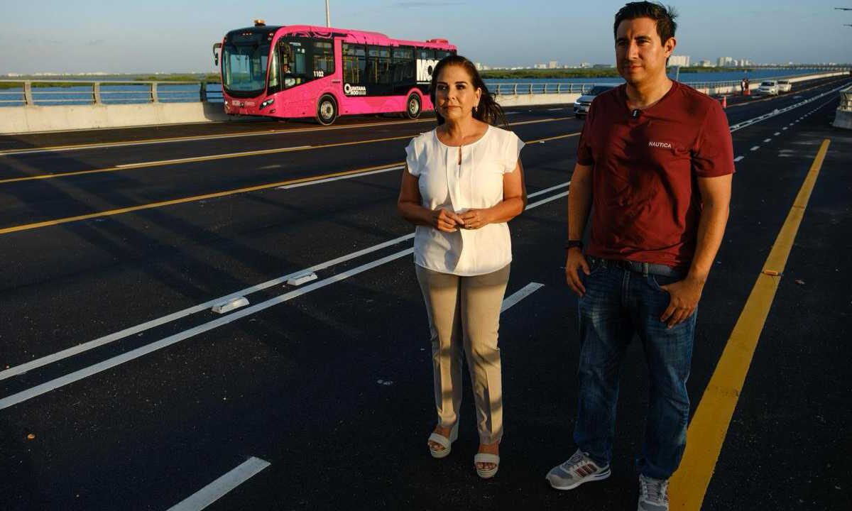Mara Lezama supervisa oriuebas de al Ruta 27.