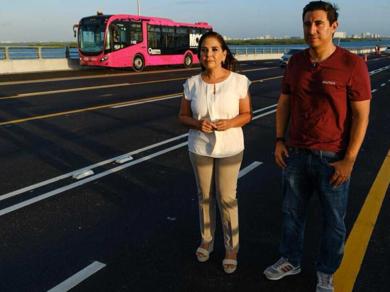 Ruta 27 realiza más pruebas sobre el Puente Nichupté previo a su arranque oficial en Cancún (video)