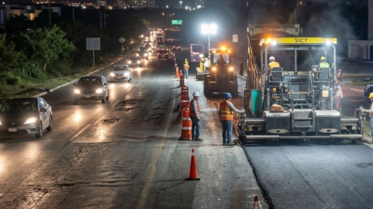 Cierres nocturnos en Carretera 307 y Blvd. Colosio este 4 de mayo