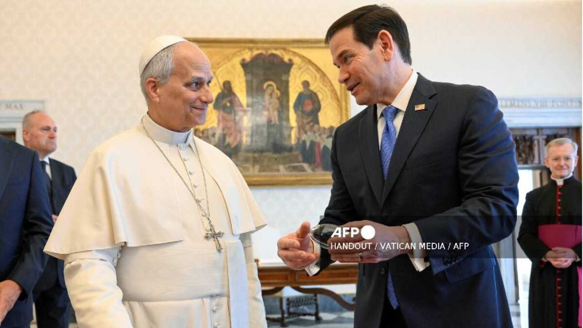 El Papa se reunió con Marco Rubio.