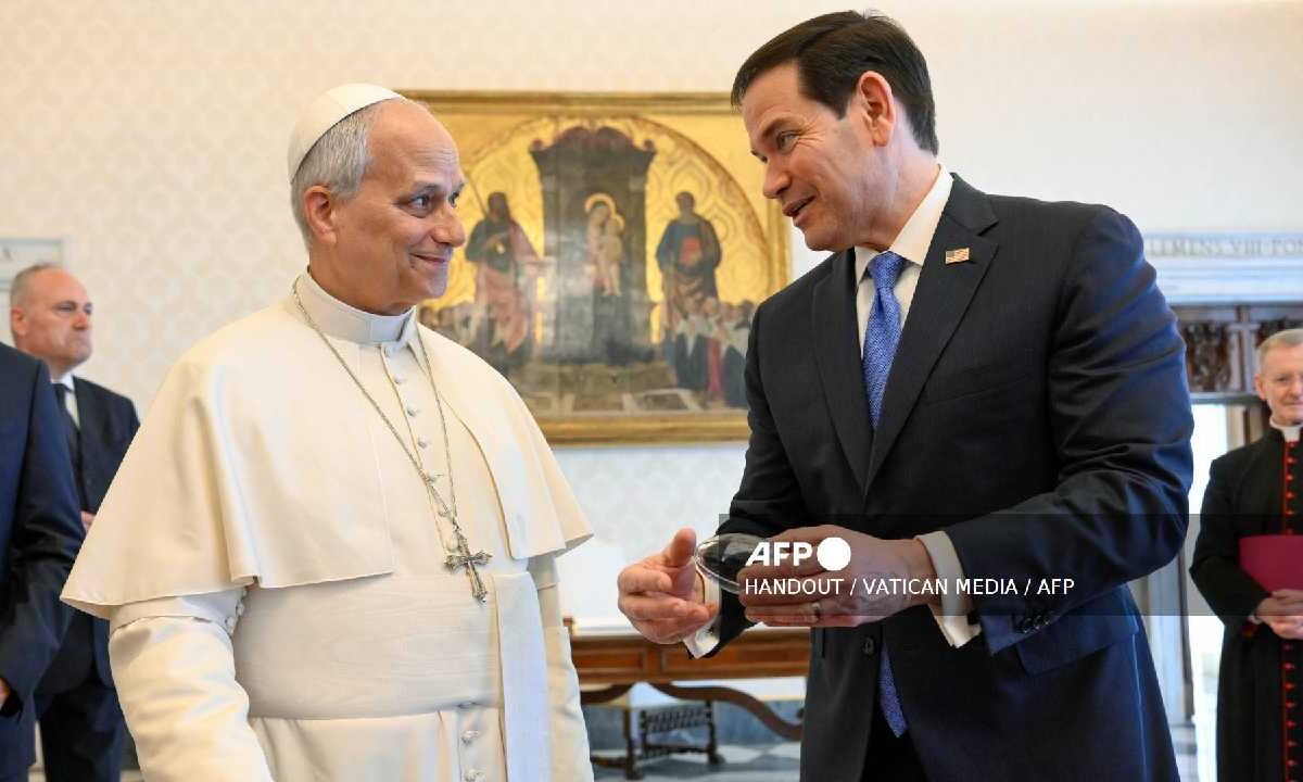 El Papa se reunió con Marco Rubio.