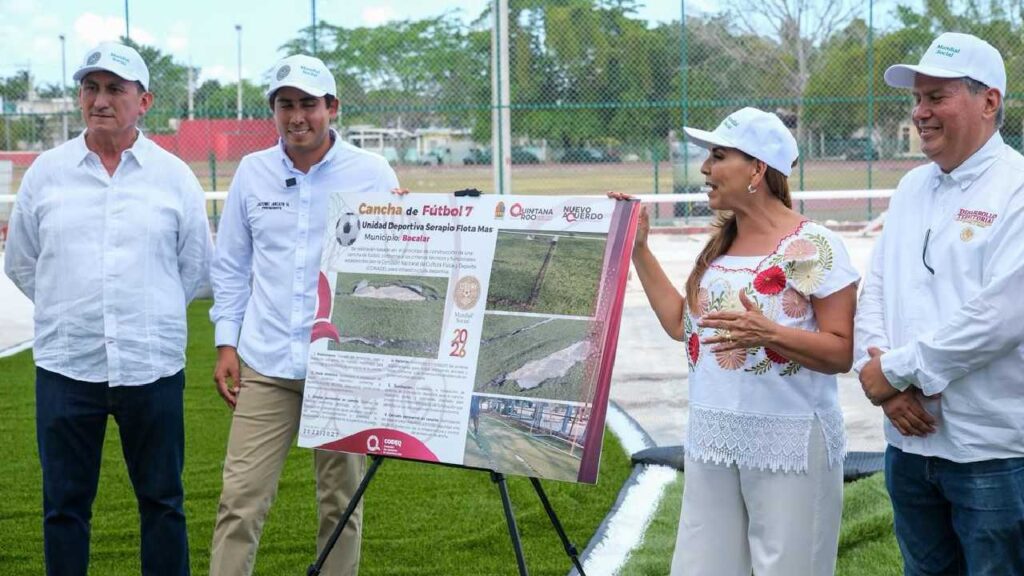 Avanza obras deportivas en Bacalar.