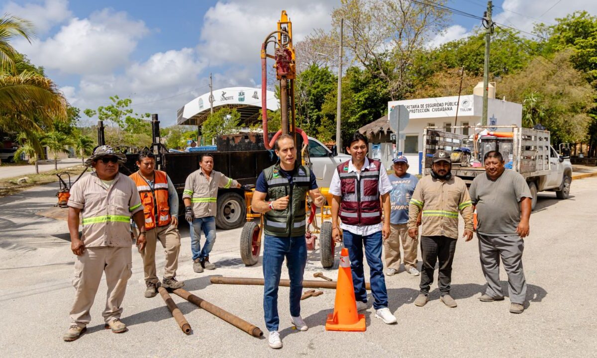 Tulum intensifica desazolve de pozos para prevenir inundaciones