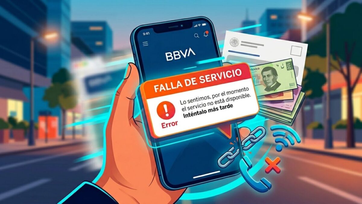 Falla app de BBVA hoy: Reportan caídas previo a la quincena