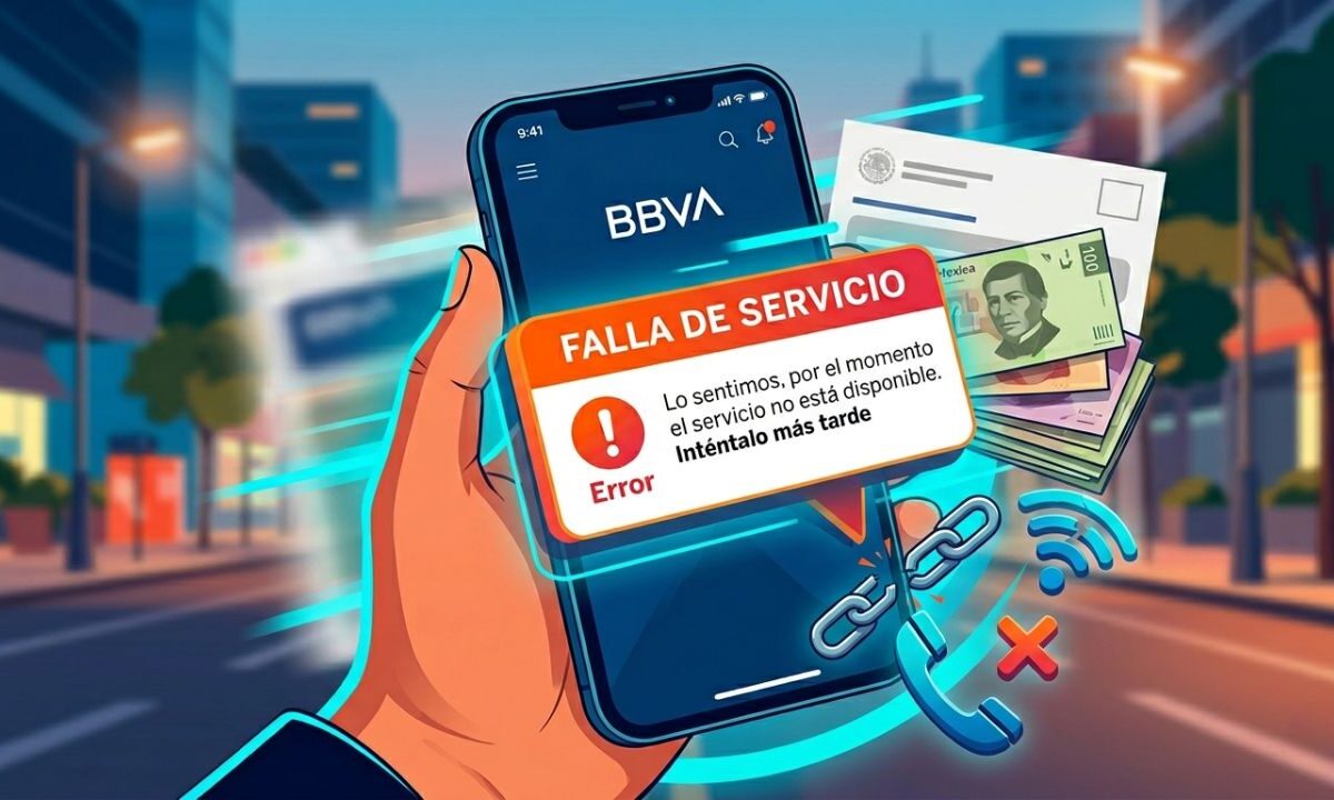 Falla app de BBVA hoy: Reportan caídas previo a la quincena