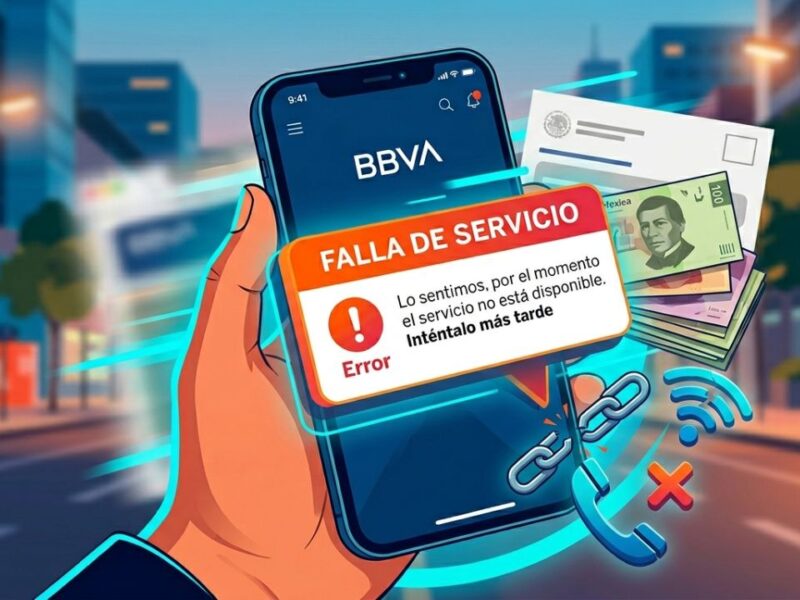 Falla app de BBVA hoy: Reportan caídas previo al pago de quincena