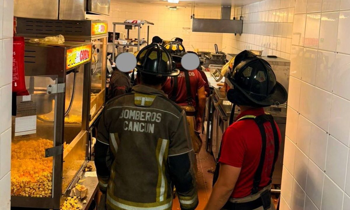 ¿Incendio en cine de la Zona Hotelera de Cancún? Esto pasó