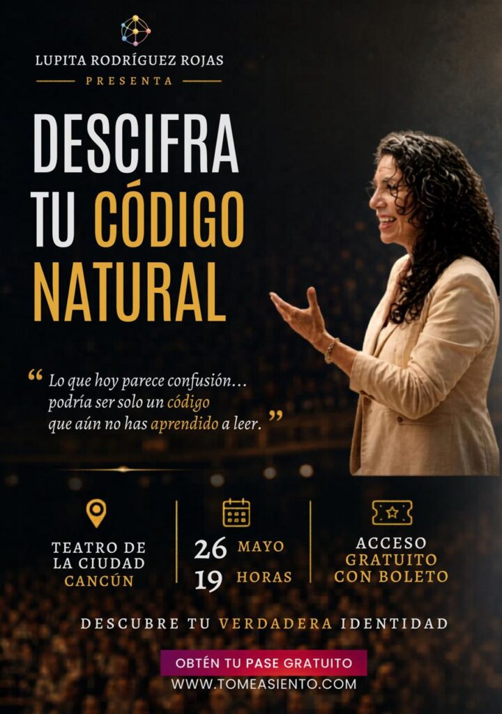 Lupita Rodríguez Rojas presentará Tu Código Natural en Cancún