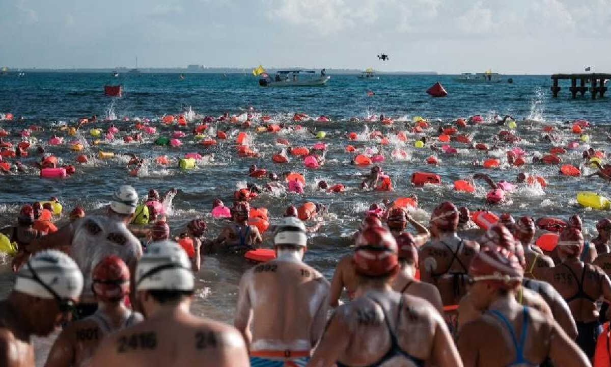 Así el arranque de la competencia “El Cruce” Cancún–Isla Mujeres