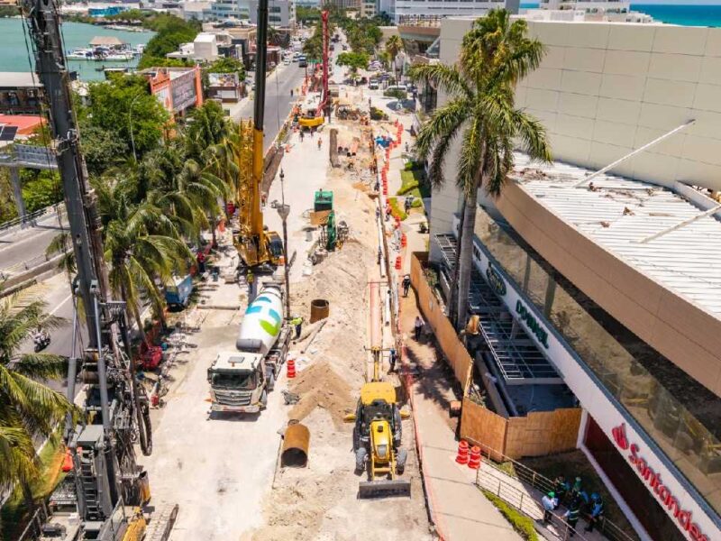 Aguakan avanza con la segunda fase del proyecto Distribuidor Vial Kukulcán de Cancún
