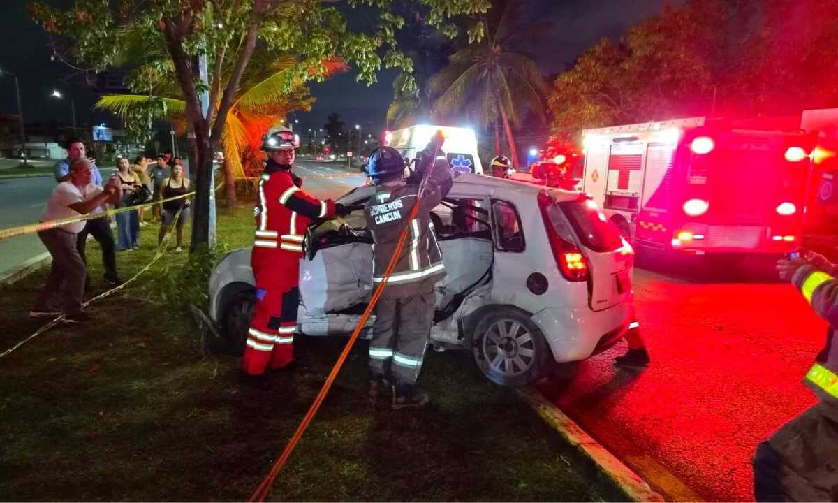 El percance ocurrió la madrugada del viernes.