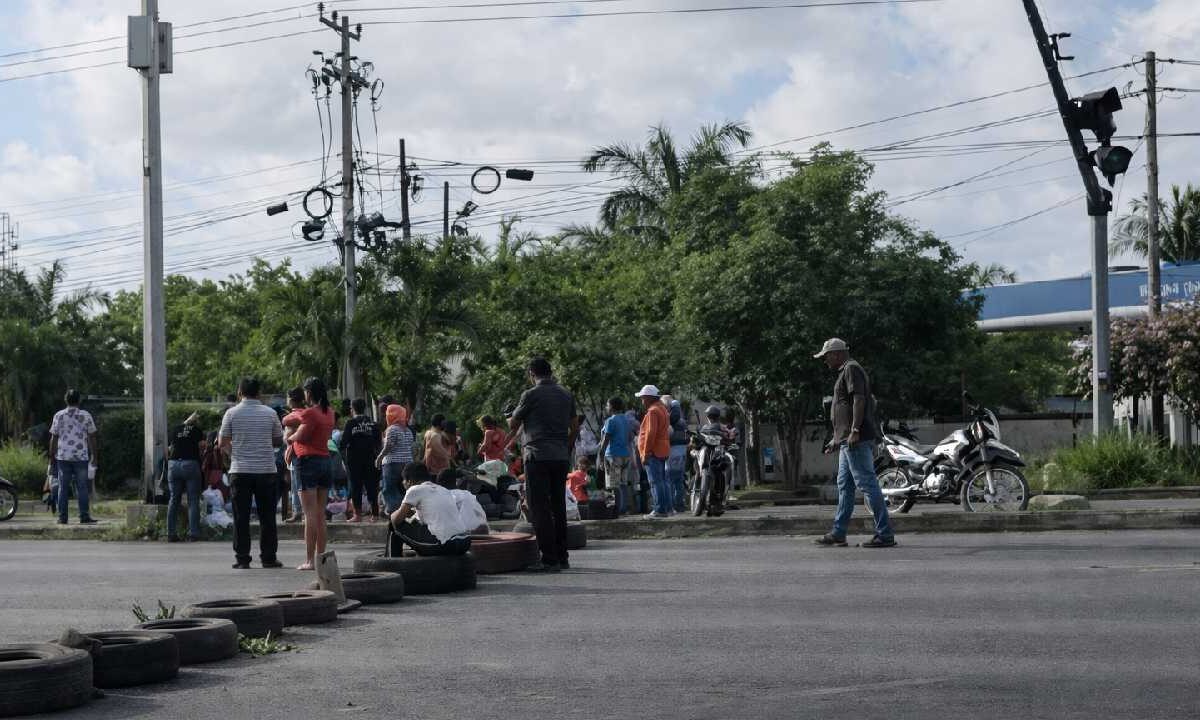 Protesta de vecinos.