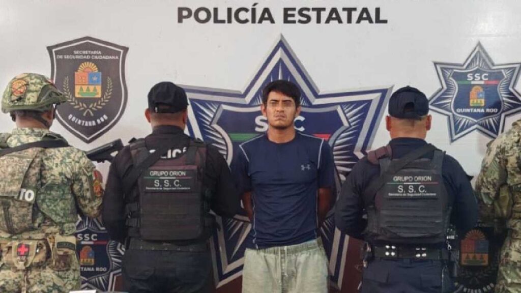 Capturan en Costa Mujeres a uno de los principales distribuidores de drogas en obras de construcción