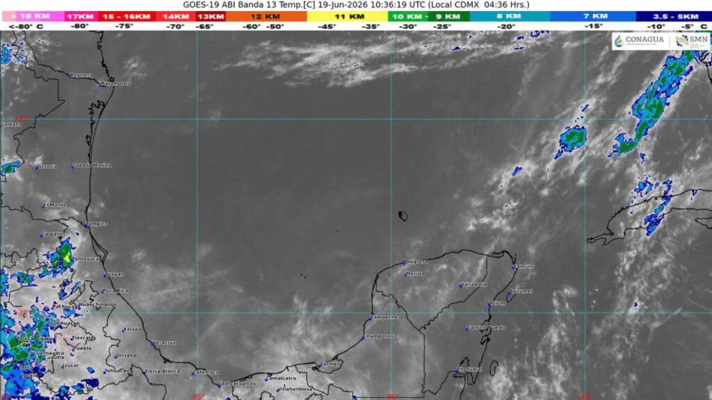Clima Quintana Roo: cielo nublado por onda tropical 9 y fuertes vientos por evento de surada