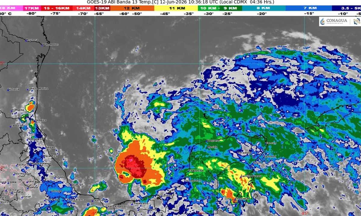Pronostican lluvias y nublados para hoy 12 de junio.