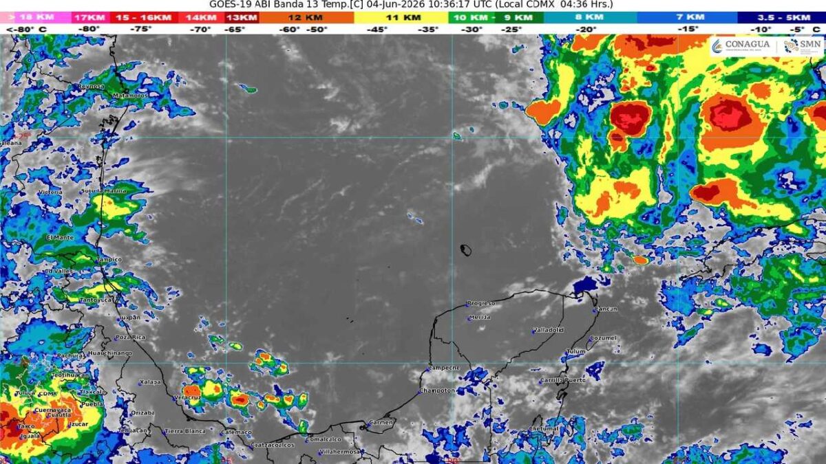 Prevén día caluroso con lluvias.