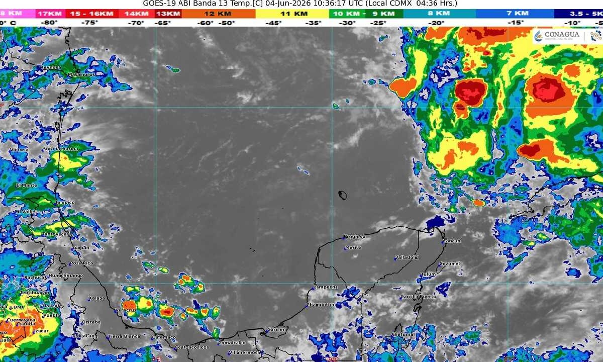 Prevén día caluroso con lluvias.