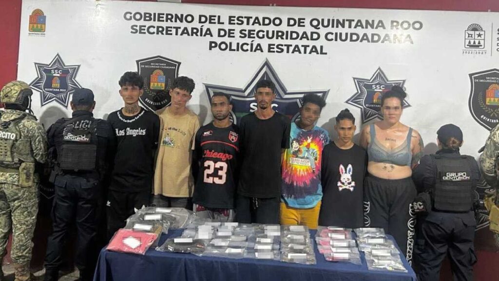 Desarticulan en la isla de Holbox a una célula de un grupo delincuencial; les hallan droga