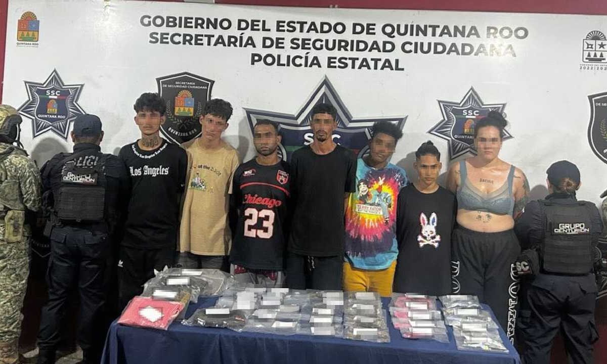 Caen sujetos con drogas.