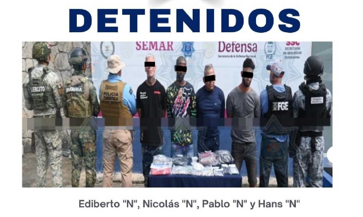 Caen cubanos con droga en zona hotelera de Cancún.
