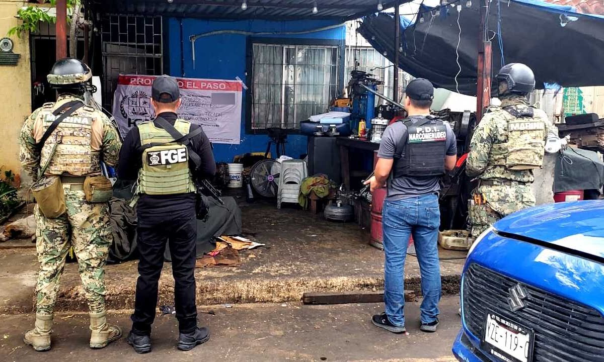 Catean dos puntos de venta de drogas en Cancún.