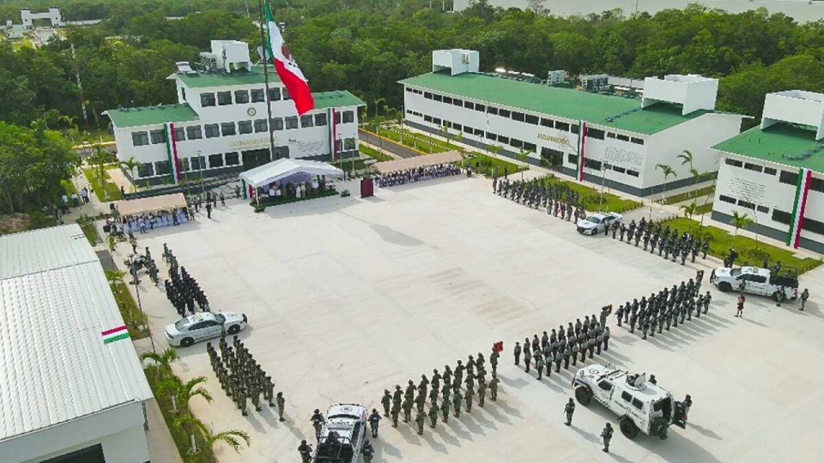 Nueva sede de la GN en Cancún.