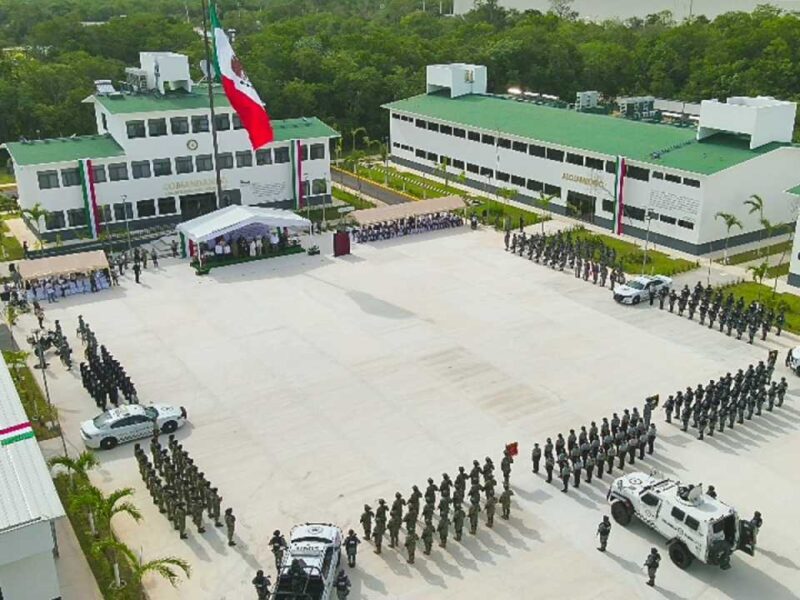 Inaugura Mara Lezama y mandos el nuevo “bunker” de la Guardia Nacional en Cancún (video/galería)