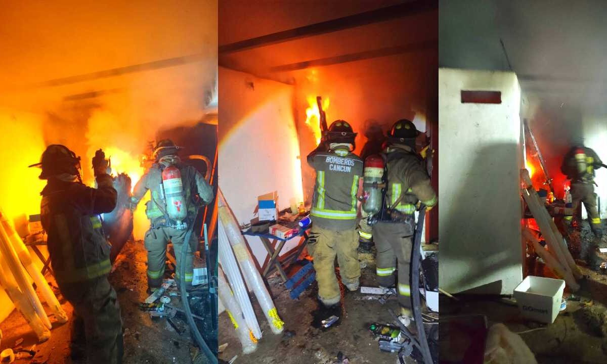 Cuerpos de emergencia atendieron un incendio.