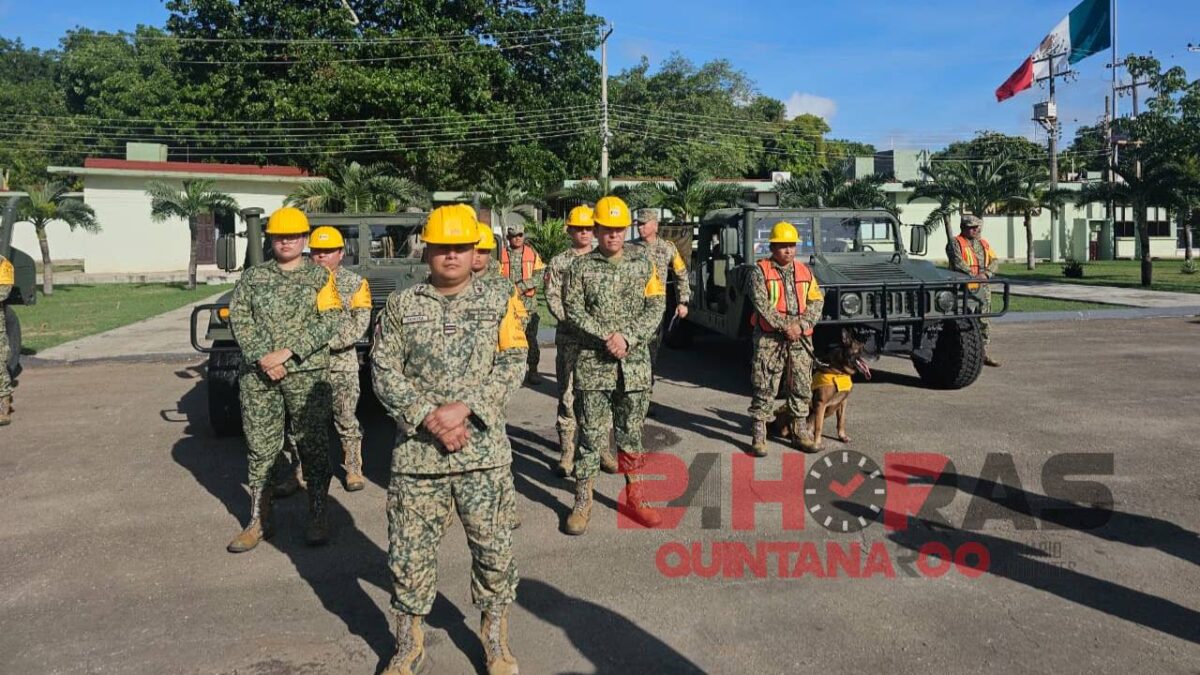 Plan DN-III-E Quintana Roo: Alistan 260 elementos ante ciclones