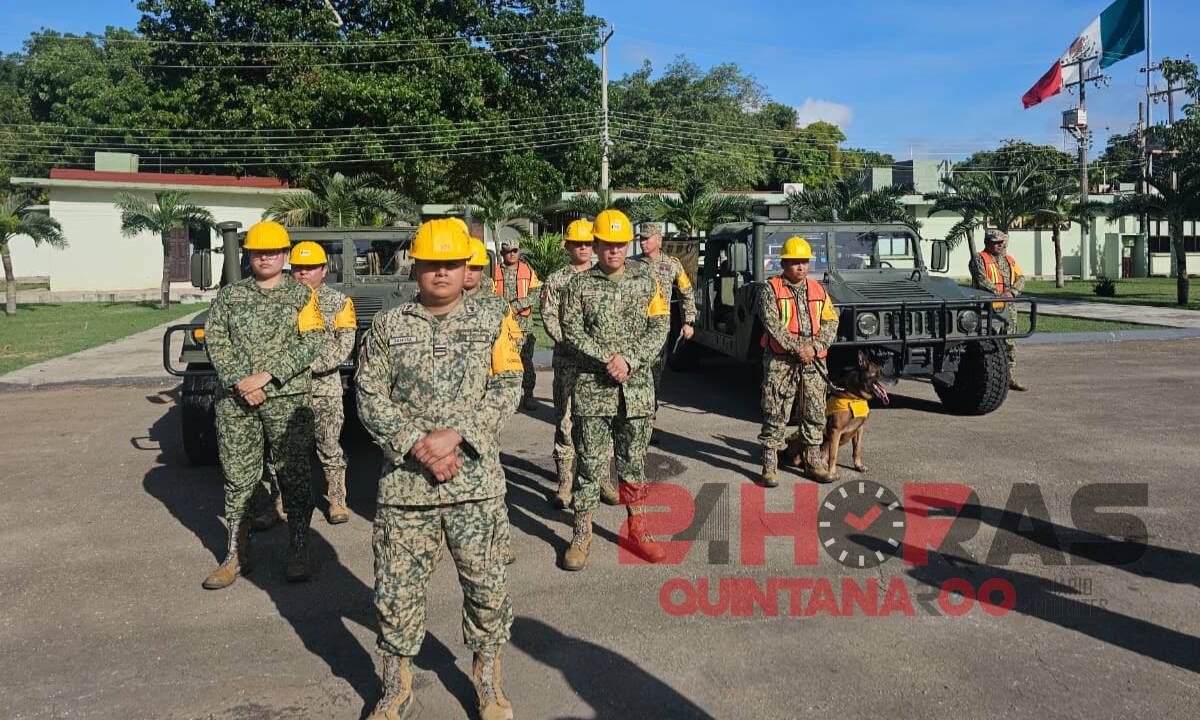 Plan DN-III-E Quintana Roo: Alistan 260 elementos ante ciclones