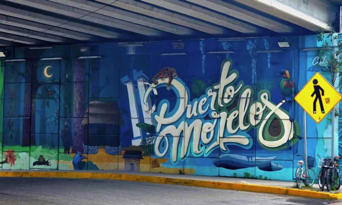 Murales en Puerto Morelos.