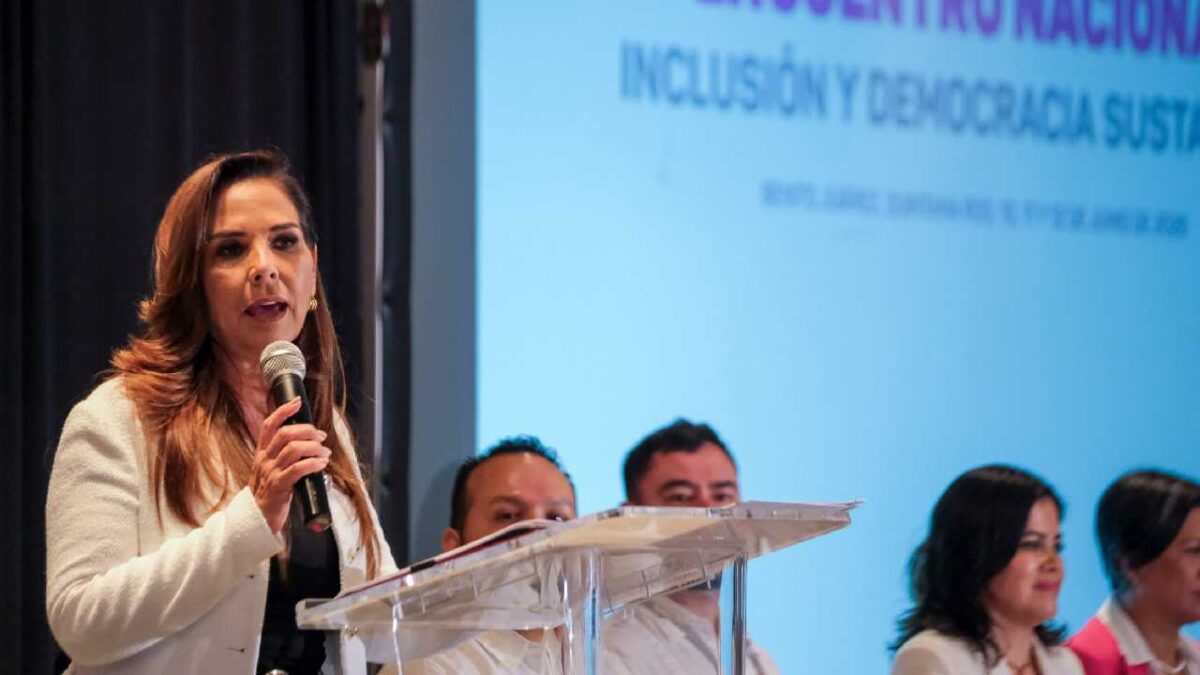 Evento a favor de la democracia.