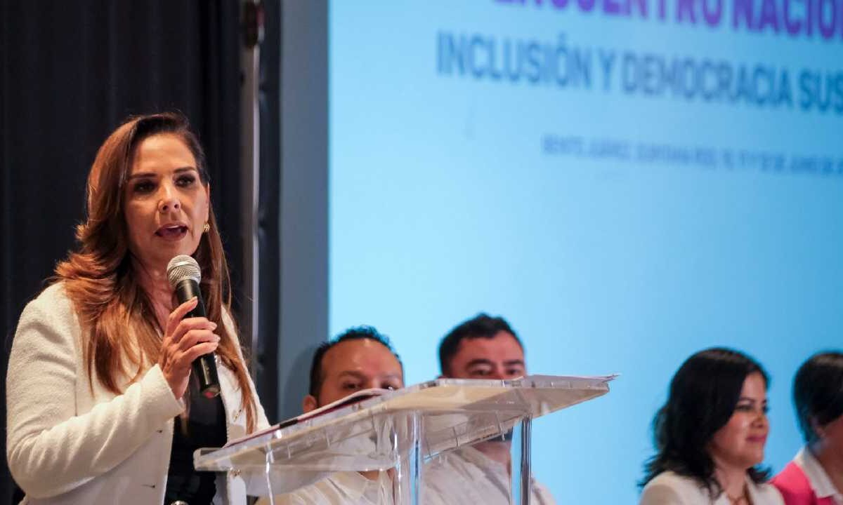 Evento a favor de la democracia.
