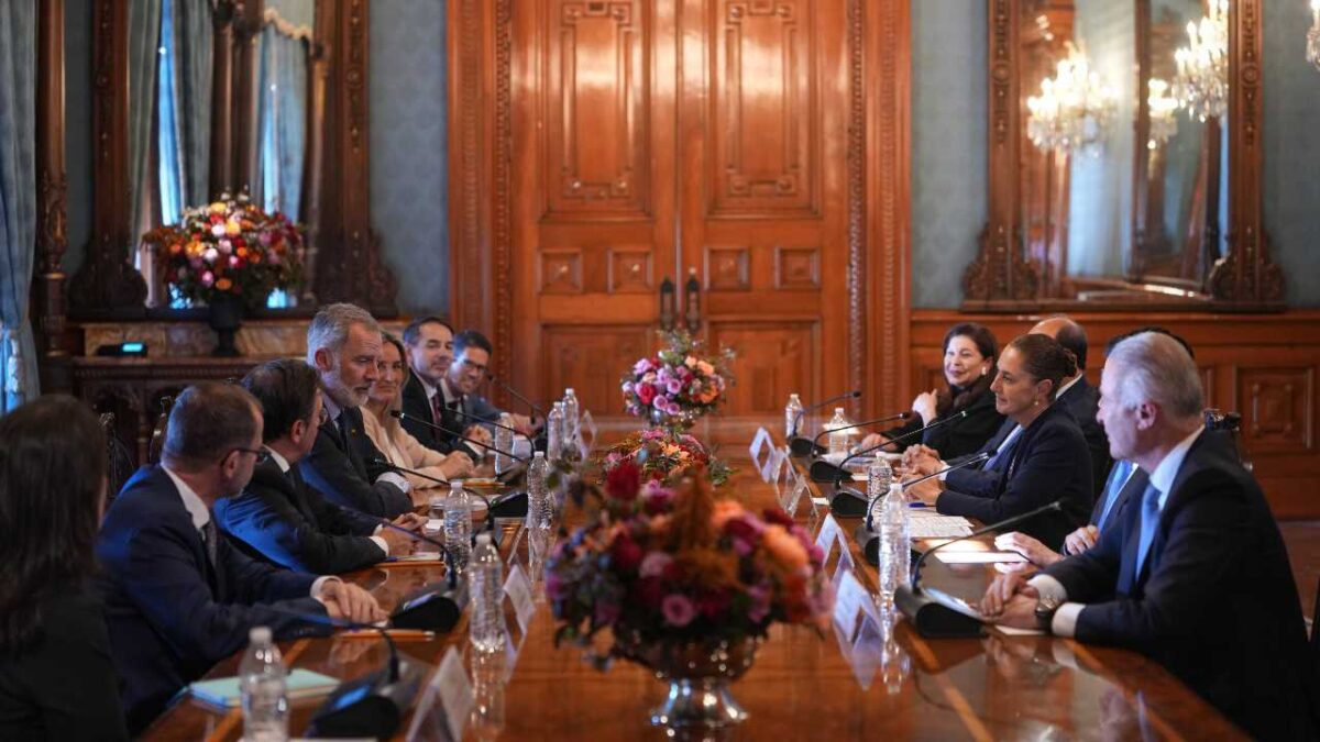 Sheinbaum recibió al rey Felipe VI.