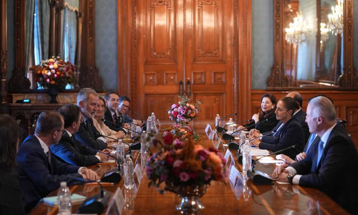 Sheinbaum recibió al rey Felipe VI.