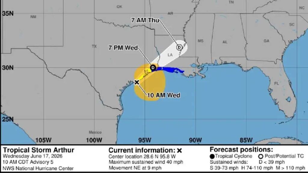 Se forma Arthur, primera tormenta tropical en el Atlántico. Sin riesgo para México