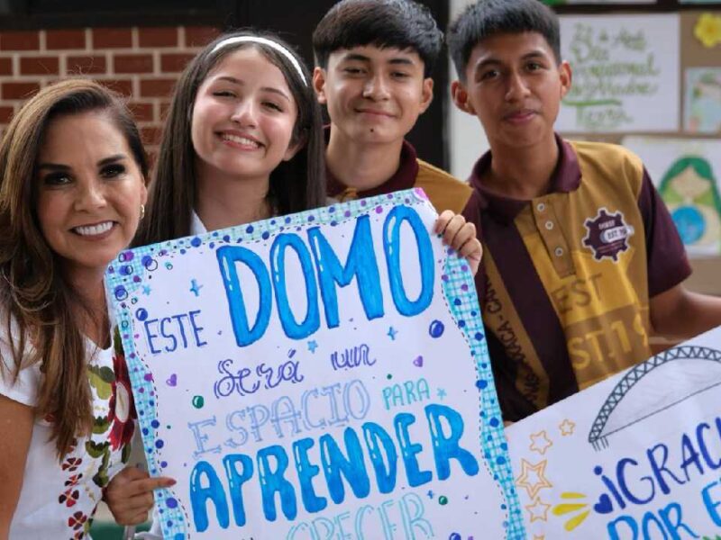 Secundaria Técnica 19 en Cancún estrena domo tras 32 años de espera