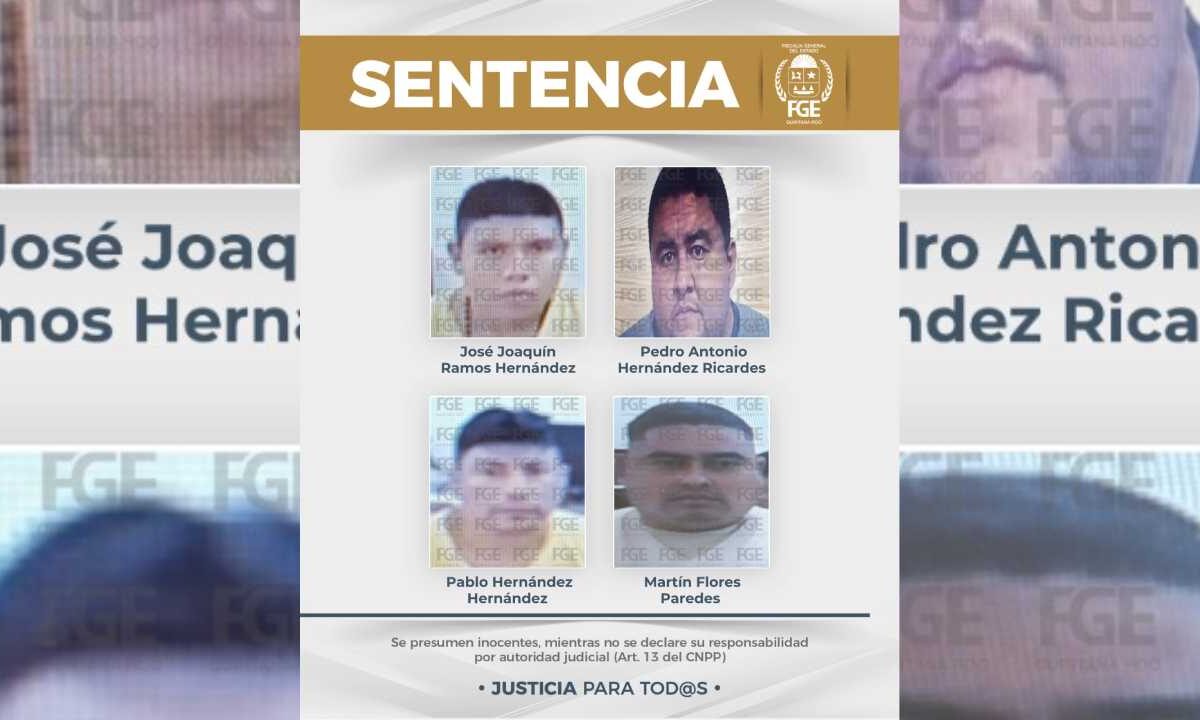 Cuatro sujetos fueron sentenciados.