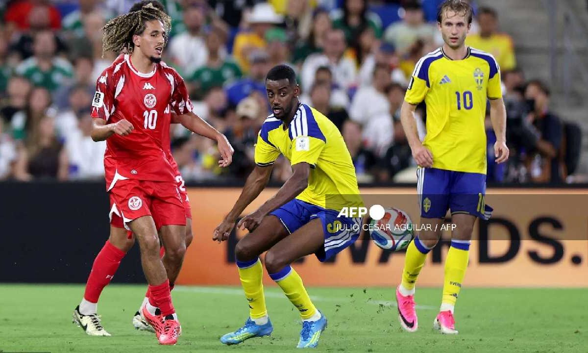 Suecia derrotó a Túnez.