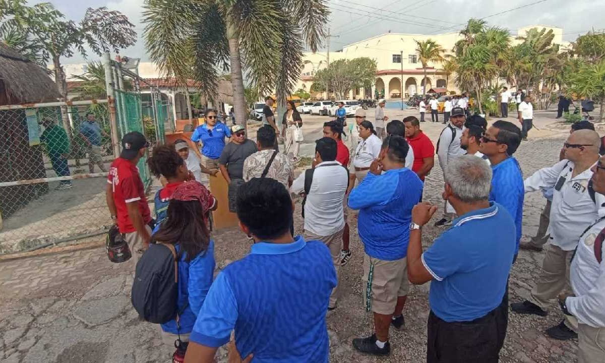 Tensión en Mahahual.