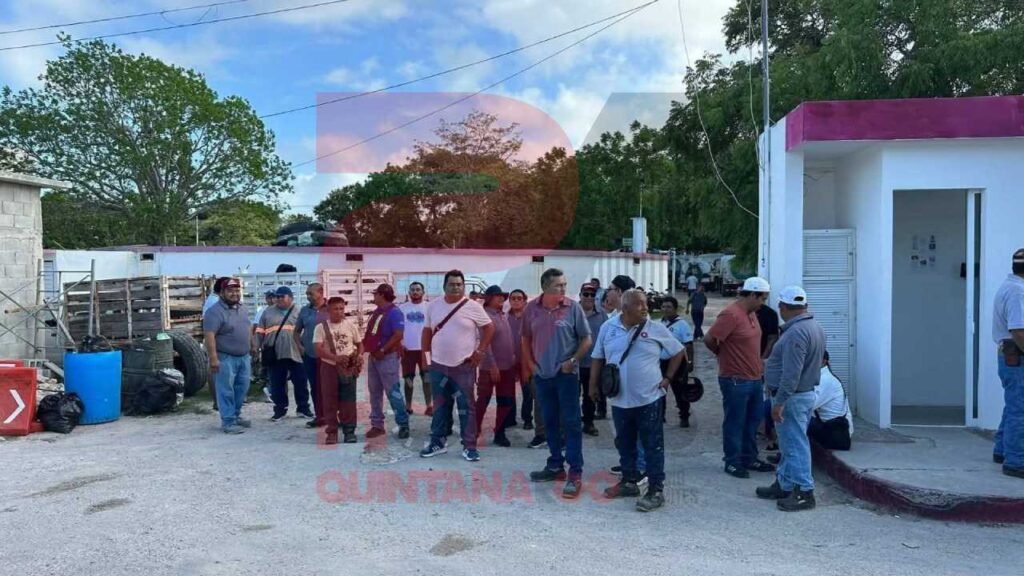 Trabajadores de CAPA en Chetumal paran labores; exigen aumento salarial y cumplimiento de prestaciones