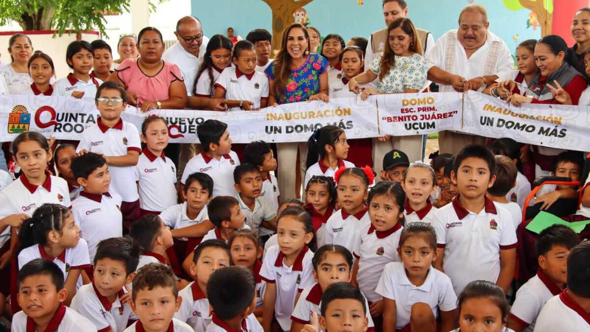 La escuela primaria en Ucum ya tiene domo.