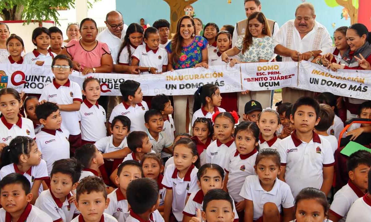 La escuela primaria en Ucum ya tiene domo.