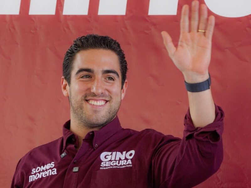 Gino Segura lidera encuesta de Morena para la gubernatura de Q. Roo