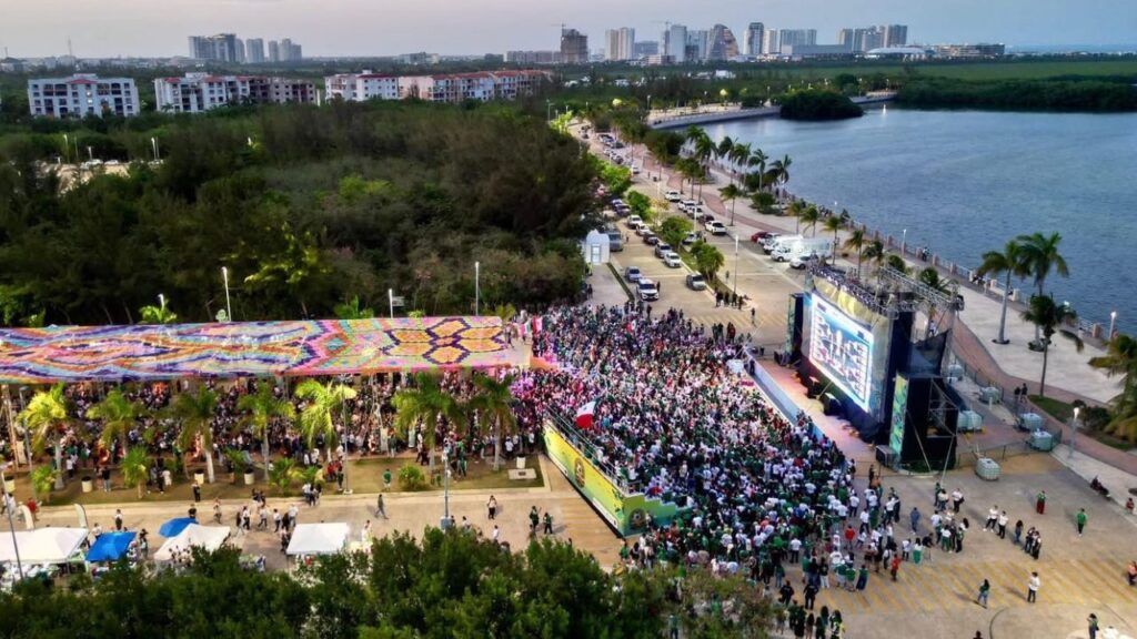 El Mundial en Cancún se expande a Playa Langosta tras recibir a 35 mil fans