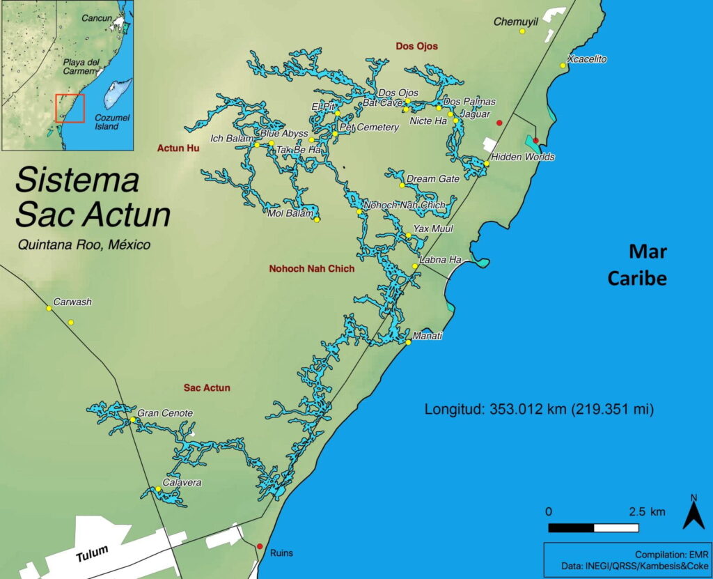 Carretera en sistema Sac Actun amenaza agua de Quintana Roo