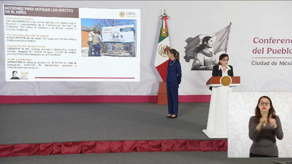 Anuncia Sheinbaum alerta por huracanes para celulares; alistan el sonido que llevará