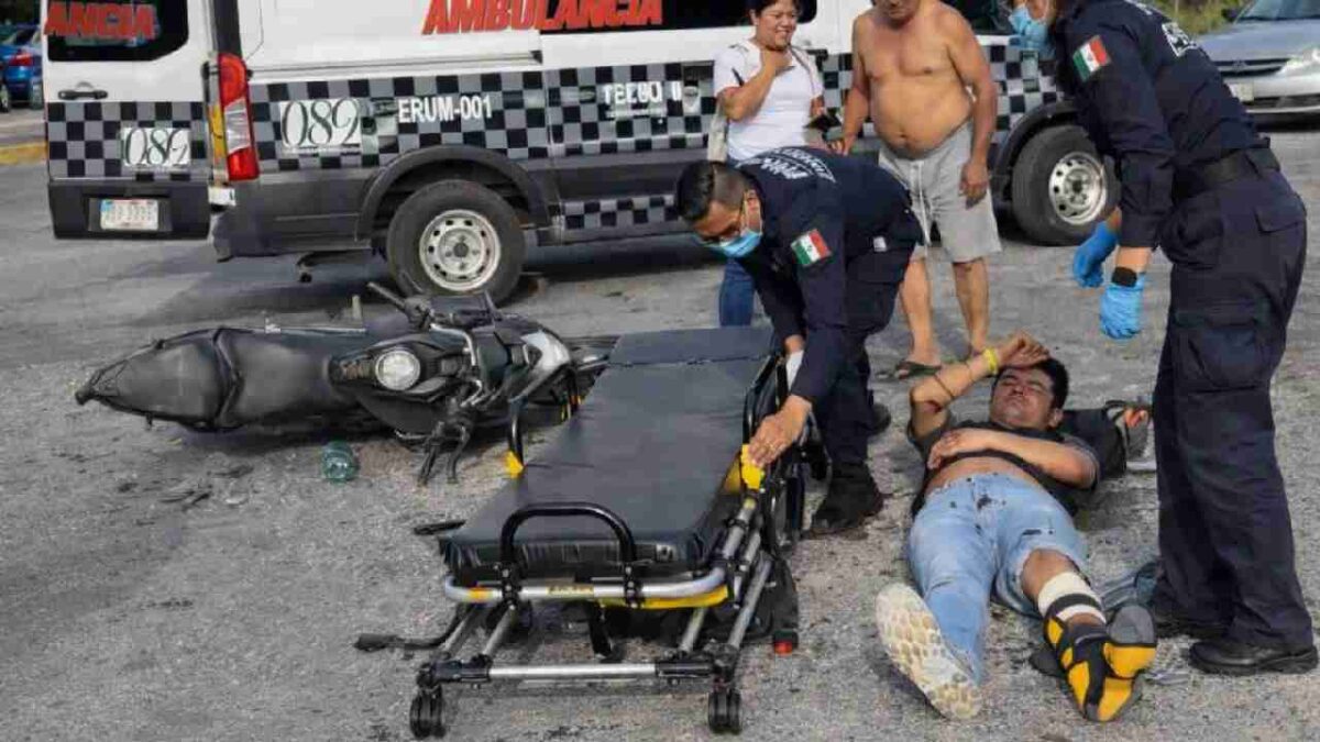 Accidente deja dos heridos.